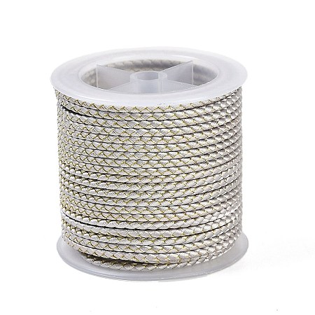 11M Polyester Braided Cord with Cotton Core & Metallic Thread OCOR-Z006-01-30-1