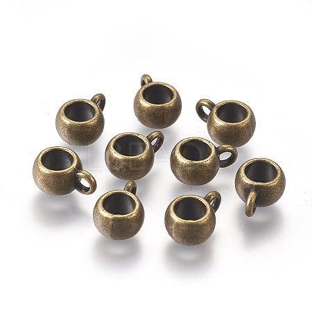 Tibetan Style Alloy Tube Bails LS-TIBEP-LFH251Y-AB-FF-1