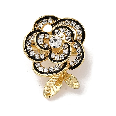 Zinc Alloy Rhinestone  Lapel Pins for Backpack Clothes JEWB-D305-02D-G-1