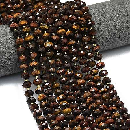 Dyed Natural Tiger Eye Beads Strands G-P573-A37-01-1