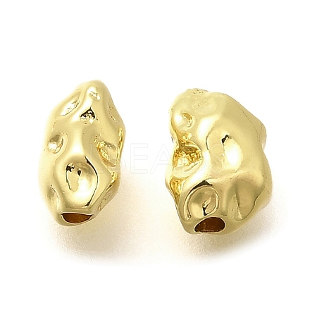 Rack Plating Nuggets Brass Beads KK-M309-43G-03-1