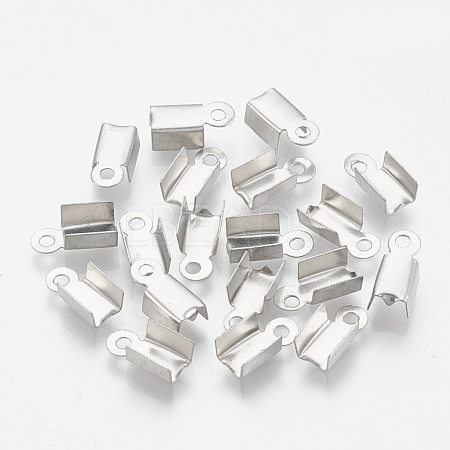 304 Stainless Steel Folding Crimp Ends STAS-T031-10-1
