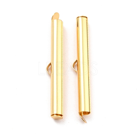 304 Stainless Steel Slide On End Clasp Tubes STAS-C044-08E-G-1