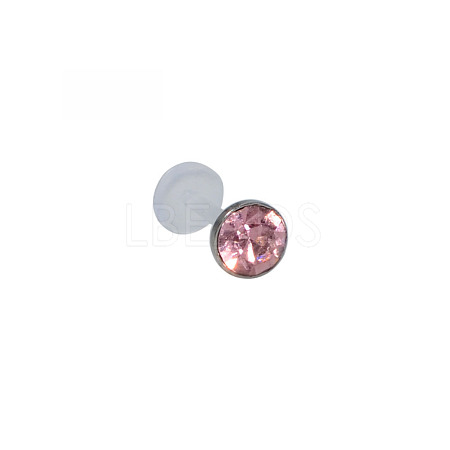 Acrylic Micro Pave Cubic Zirconia Labrets Piercing Jewely for Women Men WG00568-46-1