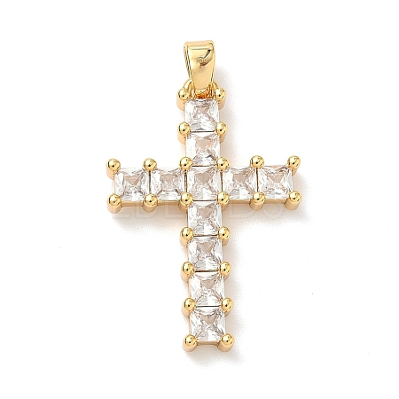 Brass Micro Pave Cubic Zirconia Pendants KK-A281-26H-G-1