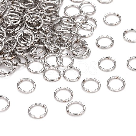 304 Stainless Steel Soldered Closed Jump Rings X-STAS-E482-15B-1