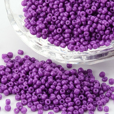 Baking Paint Glass Seed Beads SEED-S002-K13-1