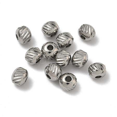 Tarnish Resistant 304 Stainless Steel Beads STAS-G133-10P-1
