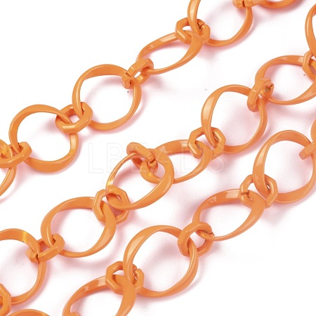 Eco-Friendly Alloy Spray Painted Link Chains LCHA-H005-01H-1