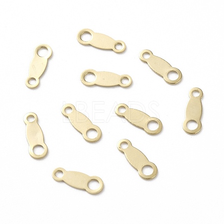 Brass Chain Tabs KK-L205-01G-1