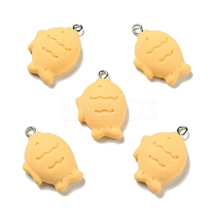 Opaque Resin Pendants RESI-G043-D03-A-1