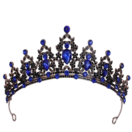 Alloy Rhinestone Crown Hair Bands PW-WG903DF-19-1