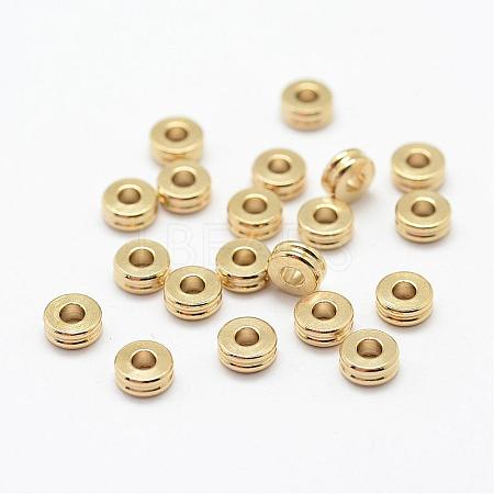Brass Spacer Beads KK-P095-14-B-1