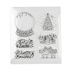 Christmas Plastic Stamps X-DIY-F053-05-1