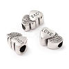 304 Stainless Steel European Beads STAS-M298-11AS-1