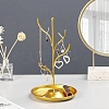 Iron Jewelry Display Stand with Tray LS-ODIS-K003-05G-1