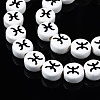 Handmade Porcelain Ceramic Beads Strands PORC-S502-032D-3