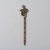 Alloy Plum Bossom Hair Sticks MRMJ-WH0077-100J-AB-1