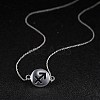 Fashion Brass Constellation/Zodiac Sign Pendant Necklaces NJEW-BB20151-3