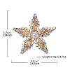 Alloy Rhinestone Brooch for Backpack Clothes PW-WG406B2-01-5