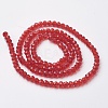 Faceted Glass Beads Strands EGLA-F124-M01-3