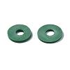 Flat Round Handmade Polymer Clay Beads CLAY-R067-10mm-46-7