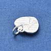 925 Sterling Silver Heart with Capital Letter Charms STER-S009-13K-S-2