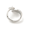 Brass Cup Peg Open Cuff Ring Settings KK-G518-03P-3