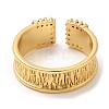 Rack Plating Brass Wide Band Cuff Rings RJEW-D008-12G-2
