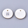 Natural Freshwater Shell Pendants X-SHEL-Q018-01A-H-P-2