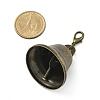 Iron Bell Pendant Decorations HJEW-JM02447-3