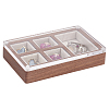 Mini Rectangle Wood Jewelry Presentation Box CON-WH0095-44A-1