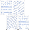 4 Sheets 4 Styles Plastic Nail Art Stickers MRMJ-SP0001-34-1