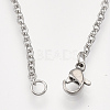 201 Stainless Steel Pendant Necklaces NJEW-T009-JN060-1-40-3