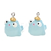 Marine Series Transparent Resin Pendants RESI-XCP0002-42A-2