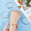 4Pcs 2 Colors 304 Stainless Steel Bangle Makings STAS-UN0053-10-4