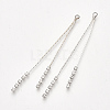 Brass Chain Tassel Big Pendants X-KK-T032-167P-1