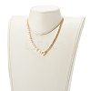 Brass Enamel Curb Chain Necklaces NJEW-JN03482-03-5