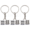 3Pcs Zinc Alloy Keychains KEYC-FH0001-74-1