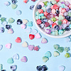 200Pcs 2 Styles Opaque Acrylic Beads OACR-SP0002-11-7