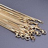 1.5mm 304 Stainless Steel Square Snake Chain Necklaces TW4888-1-2