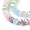 Electroplate Glass Beads Strands X-GLAA-T023-B16-02-3