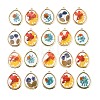 Alloy Resin Pendants RE-CBA591C-03G-1