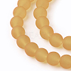 Baking Paint Transparent Glass Bead Strands GLAA-S031-8mm-11-3