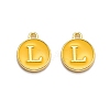 Golden Plated Alloy Enamel Charms ENAM-Q437-13L-1