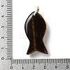 Natural Tiger Eye Pendants G-Z102-02G-01-3