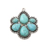 Retro Alloy Pendants TIBEP-L020-09AS-1