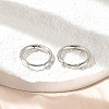 Brass Huggie Hoop Earrings LS-EJEW-K083-29P-3