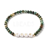 Love Mama Beads Stacking Stretch Bracelets Set for Mother's Day BJEW-JB07159-2