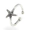 Adjustable Alloy Cuff Finger Rings RJEW-S038-039-1